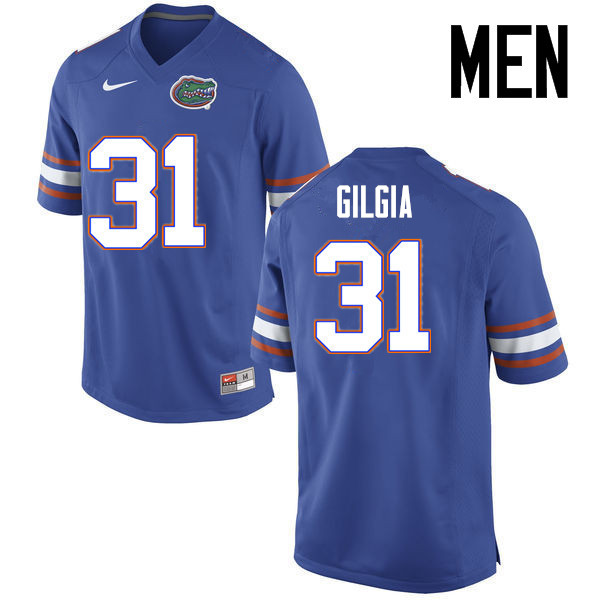 Men Florida Gators #31 Anthony Gigla College Football Jerseys Sale-Blue - Click Image to Close
